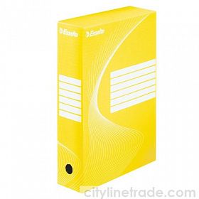Коробка архивная Esselte Standard 80 мм, желтая